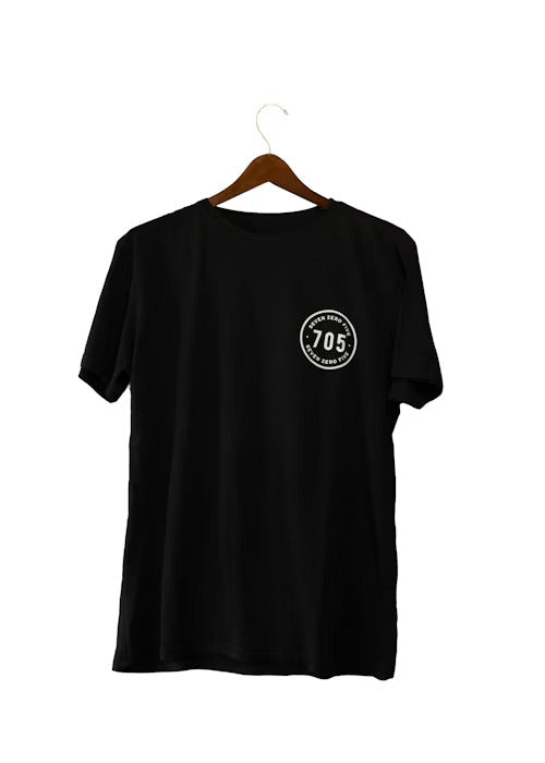 Classic Black Cotton Crew-Neck T-Shirt